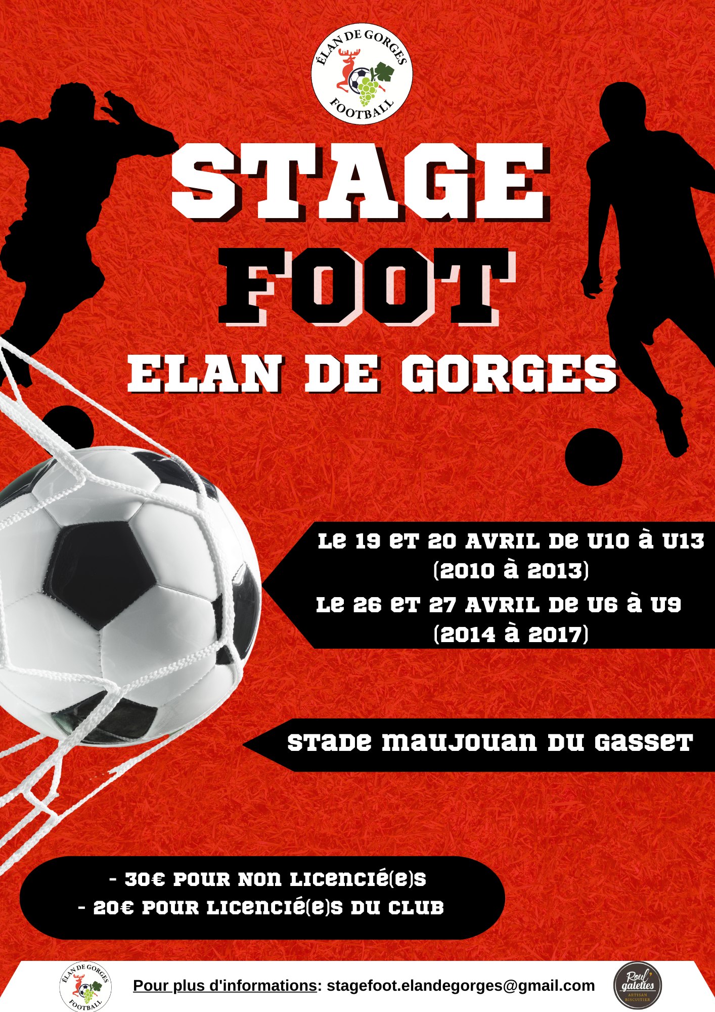 Stage de football store